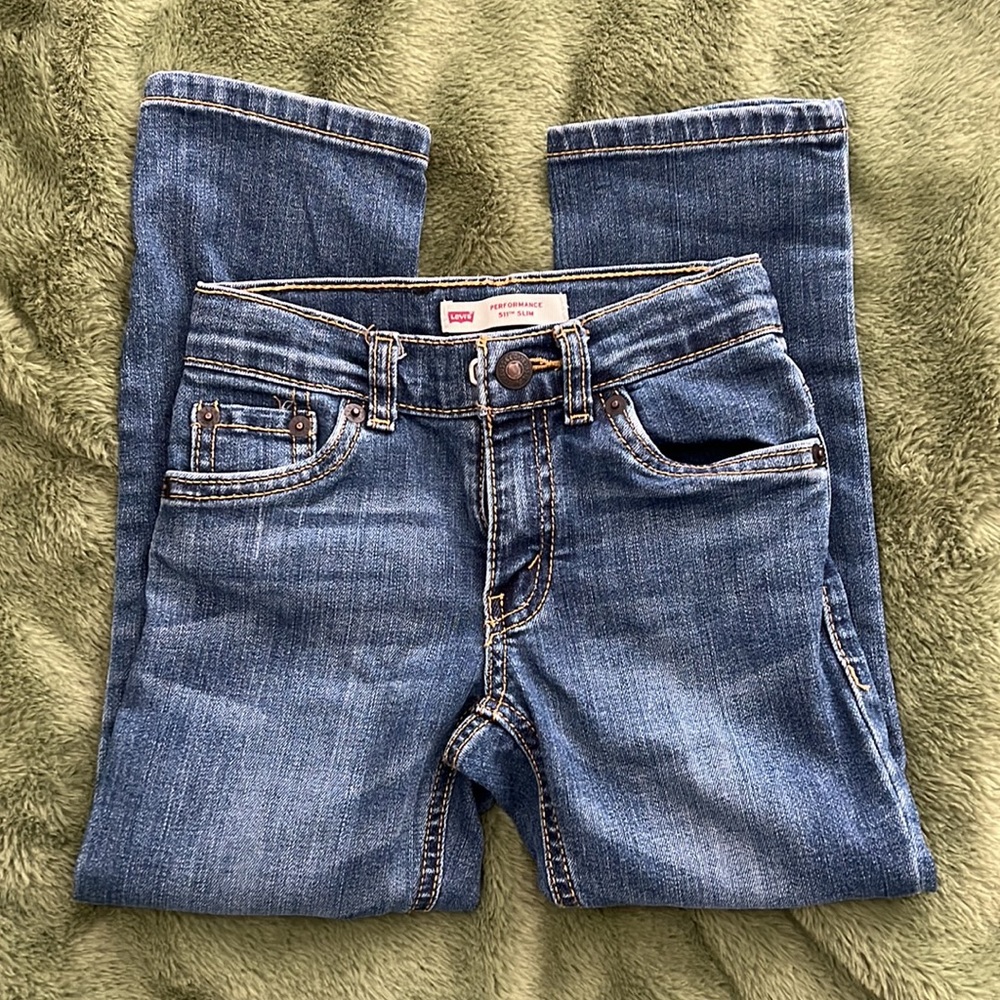 Levi’s Performance 511 Slim, medium wash, 5 Regular, only worn a few times